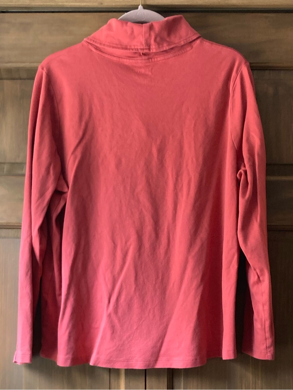 L.L. Bean Pinkish Orange LS Shirt 2X - Picture 2 of 8